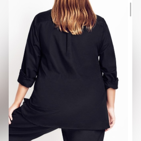 City chic ( Refinity ) BLACK SHIRT - Picture 6 of 9